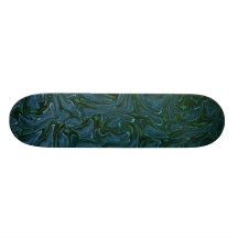 OrganicBlueGreenSwirl Plateaux De Skate