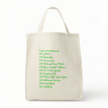OrganicFoodie List Grocery Bag