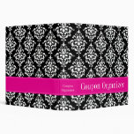 Organisateur rose et noir de bon de damassé