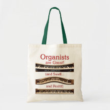 Organists are Great budget tote Canvas Bags