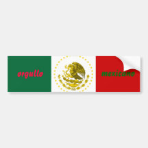 orgullo mexicano 2 bumper sticker