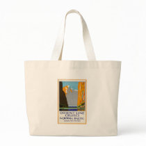 Orient Line Cruises Norway and Baltic Vintage Tote Bag