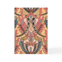 Oriental Art Nouveau Greeting Card