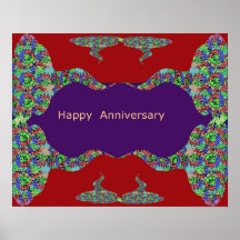 Oriental Arts Lips -  Happy Anniversary Print