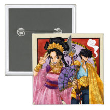 Oriental Fantasy Button