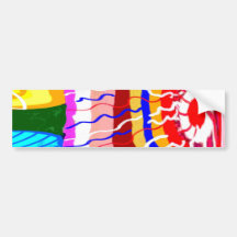 Oriental Festive Decorations Bumper Sticker