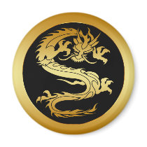 ORIENTAL GOLD DRAGON MAGNETS