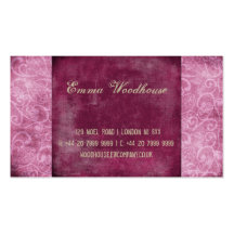Oriental Grunge Berry Red Business Card Templates