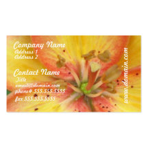 Oriental Lily Business Card