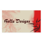 Oriental Red/Tan Business Card, Double Sided