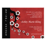 Oriental Sakura Bridal Shower Personalized Invitation
