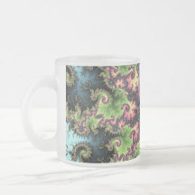 Oriental Star - colourful mesmerizing fractal art Mug