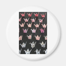 origami crane ornaments magnets