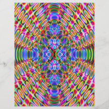 Origami Paper, Abstract, Reverse Colours on Back! Flyers