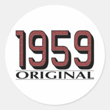 Original 1959 adhésifs ronds