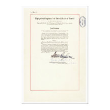 ORIGINAL 23rd Amendment U.S. Constitution Canvas Print