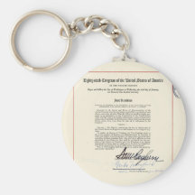 ORIGINAL 23rd Amendment U.S. Constitution Keychains