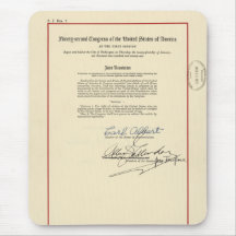 ORIGINAL 26th Amendment U.S. Constitution Mouse Pad