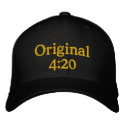 Original 4:20 Embroidered Baseball Hat embroidered hats