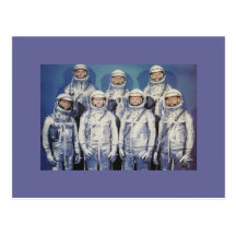 Original  7 Mercury Astronauts Post Cards