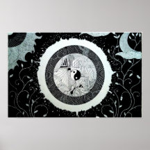 Original Abstract Art Drawing Dubstep Poster