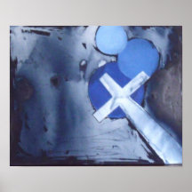 Original art print - Crosses and Circles