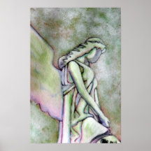 Original art print - Pink Angel