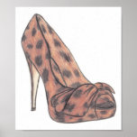 Original Christian Louboutin Shoe Illustration Print
