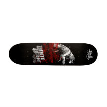Original Criminalz: White Wolff Custom Skate Board