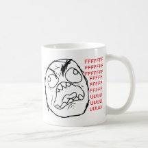 Original de visage de rage tasse