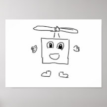 Original d'homme d'hélicoptère posters