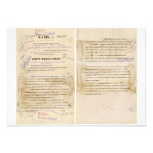ORIGINAL Gulf of Tonkin Resolution Document Custom Announcement