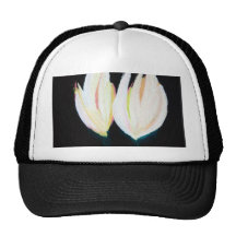 Original Hand Painted Tulips Hat