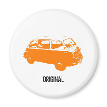 ORIGINAL ORANGE BUS REFRIGERATOR MAGNETS