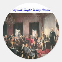 Original Right Wing Radicals Round Sticker