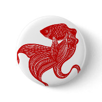 Original Scissors-cut Goldfish Button
