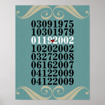 Original Special Dates Poster