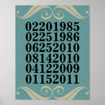 Original Special Dates Poster