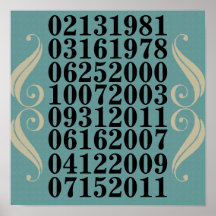 Original Special Dates Poster