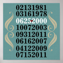 Original Special Dates Poster