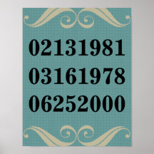 Original Special Dates Poster