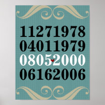 Original Special Dates Poster