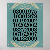 Original Special Dates Poster