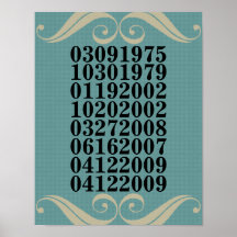 Original Special Dates Poster