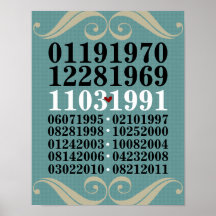 Original Special Dates Poster