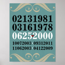 Original Special Dates Poster