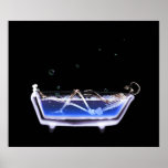 Original squelettique de Bath de rayon X d'affiche