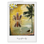 Original Surf Inspired Digital Art Card