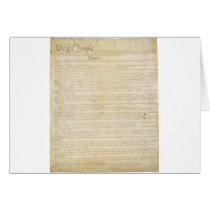 Original United States Constitution Page 1 Card