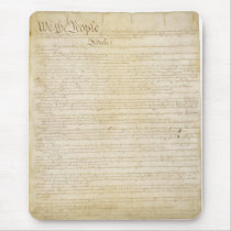 Original United States Constitution Page 1 Mouse Pads